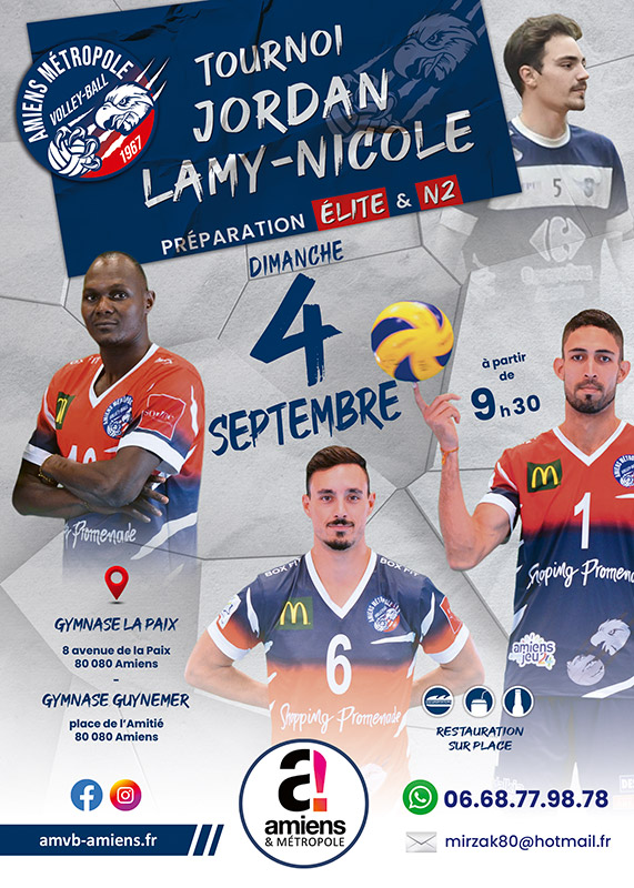 Amiens Métropole Volley-Ball - Tournoi Jordan Lamy-Nicole