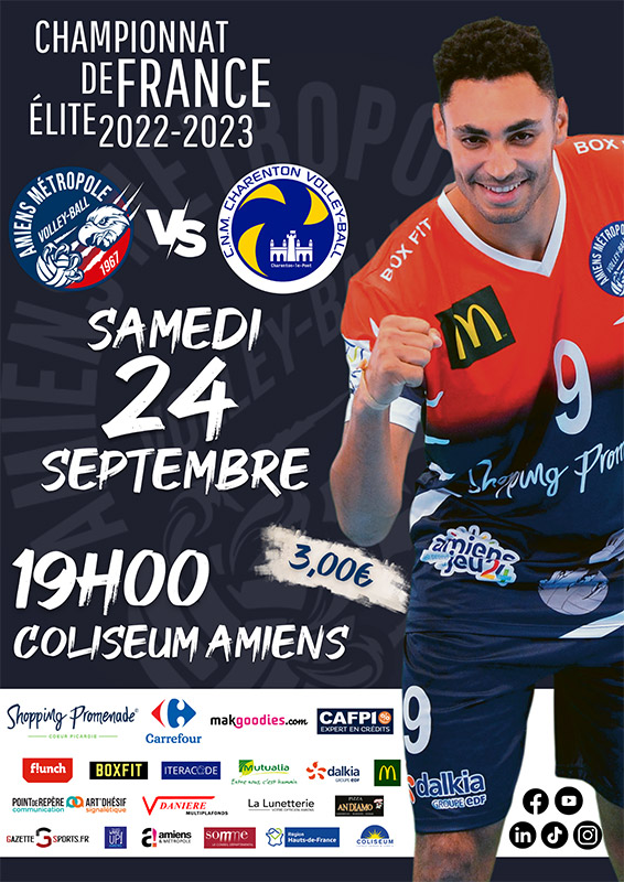 Amiens Métropole Volley-Ball - Match Élite - Saison 2022-2023